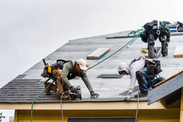 Professional Roofing technician working in Hammond, OR